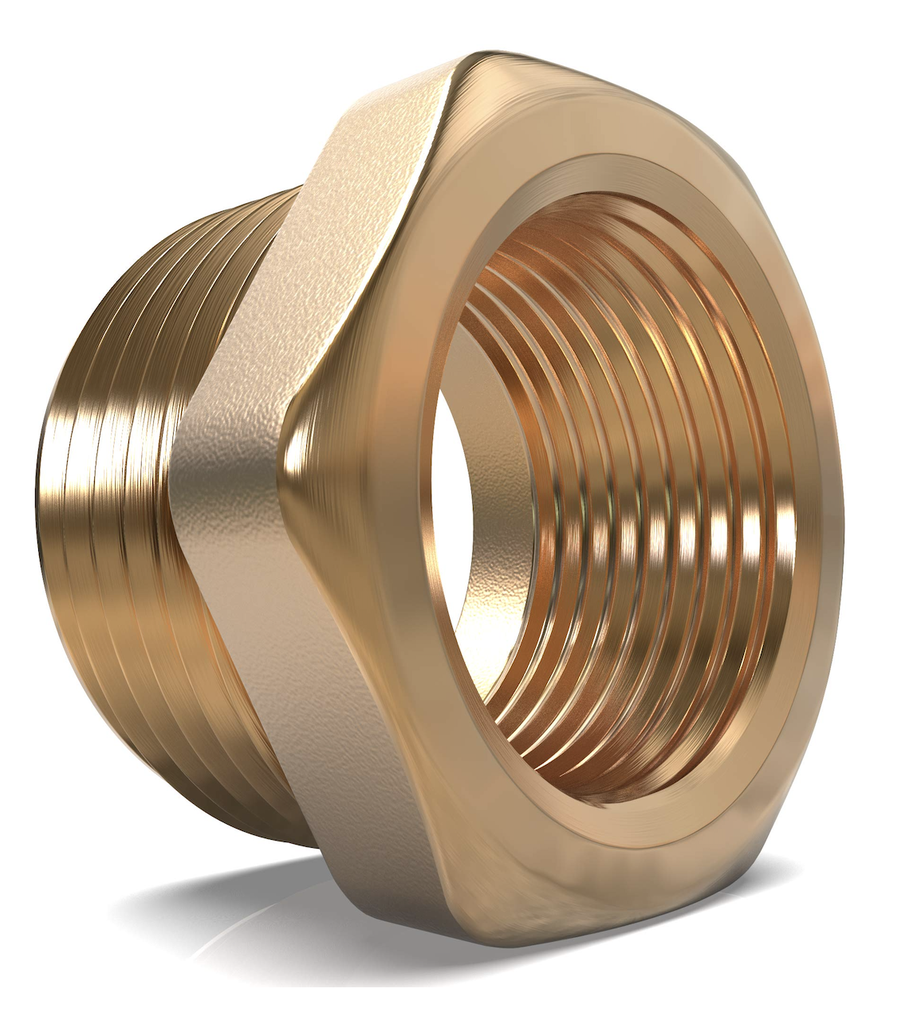 BRASS REDUCING BUSH 3/8" X 1/8"