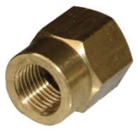 BRASS REDUCING SOCKET 3/4" X 1/2"