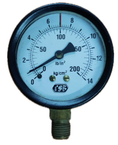 PRESSURE GAUGE 2" 14BAR/200PSI 1/4" BOTTOM FGB