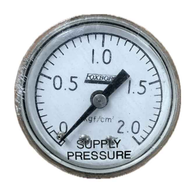 PRESSURE GAUGE 2" 2BAR 1/4" BACK FOXBORO