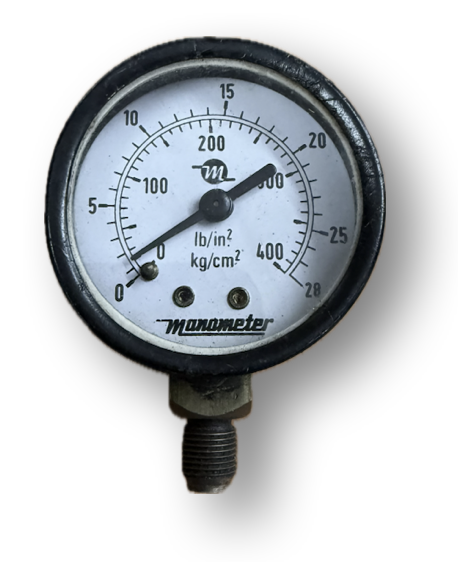 PRESSURE GAUGE 2" 28BAR/400PSI 1/8" BOTTOM MANOMETER