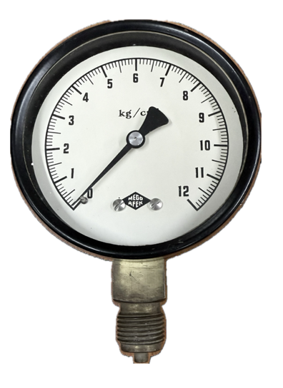 PRESSURE GAUGE 4" 12BAR 3/8" BOTTOM MEGO AFEK