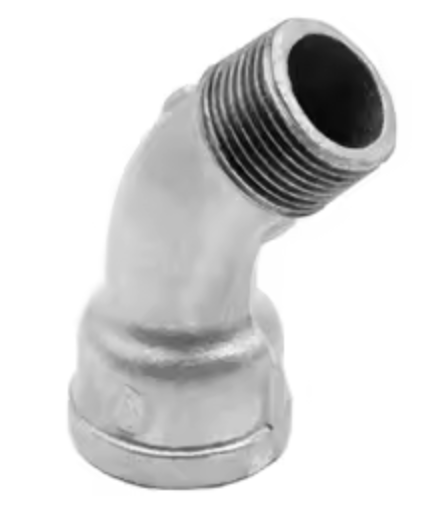 GI BEND 4" M/F 45°