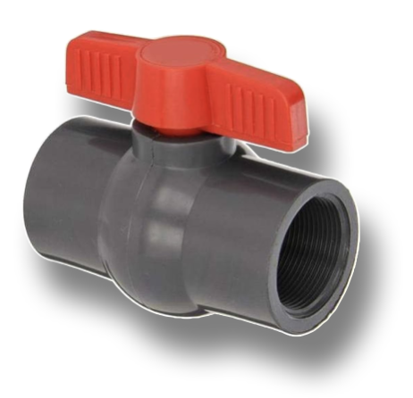 PVC BALL COCK 1-1/2" THREADED