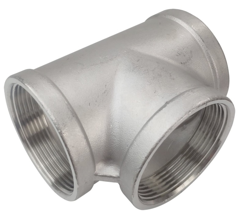 SS TEE 3/8" THREADED