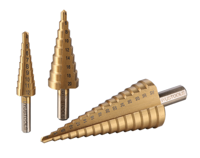 3PC STEP DRILL SET 4-12MM,4-20MM, 4-32MM BCE3SU UYUS