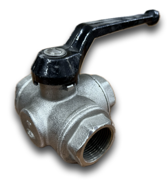 BALL COCK 3-WAY 1-1/4" THREADED