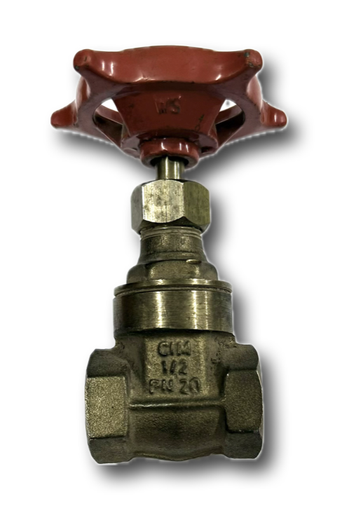GATE VALVE 1/2" BRASS UK THREADED