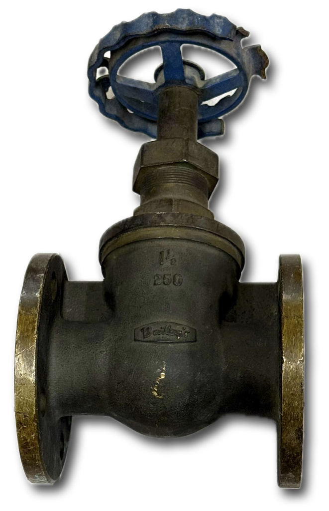 GATE VALVE BRONZE 1-1/2" BAILEY FLANGED TABLE H