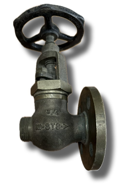 HYDRANT GLOBE VALVE 1" THREADED X 1/2" FLANGE BRONZE HOPKINSONS