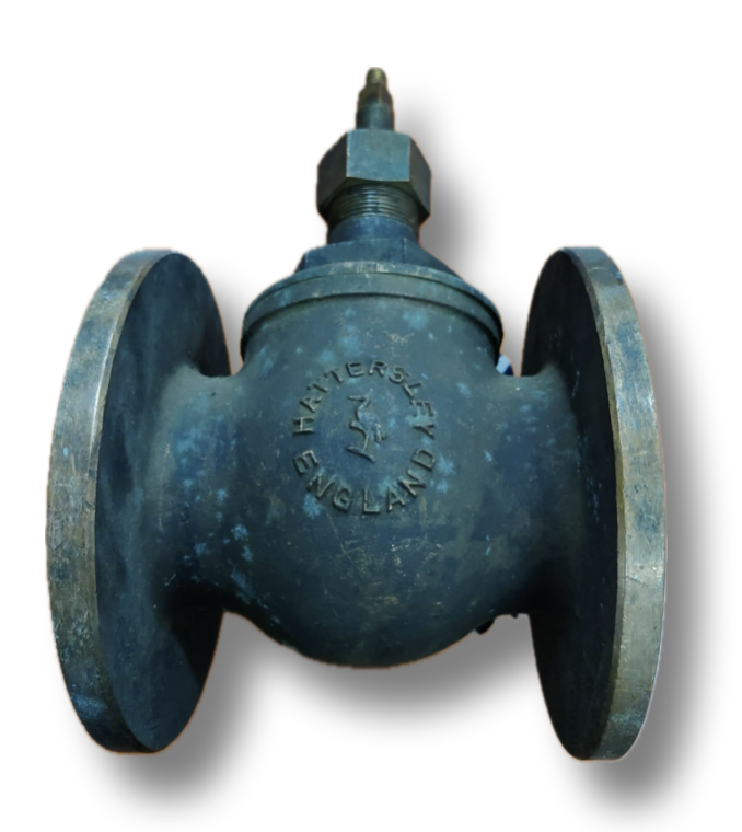 GLOBE VALVE 2-1/2" BRONZE HATTERSLEY FLANGED CL150 (NO HANDLE)