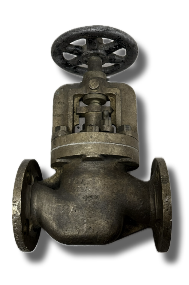 GLOBE VALVE 2" BRONZE BAILEY FLANGED KLINGER PATTERN PN16