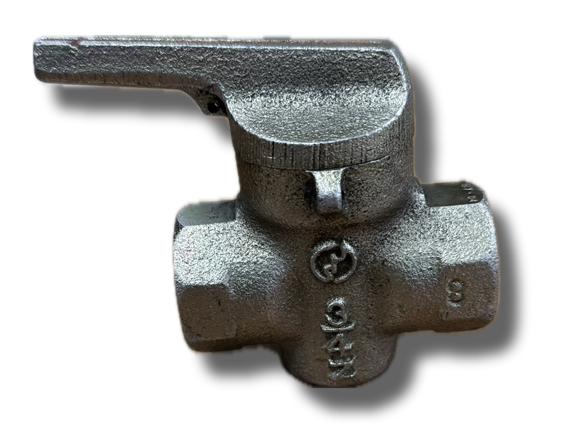 PLUG VALVE 3/4" 2 WAY THREADED KSK