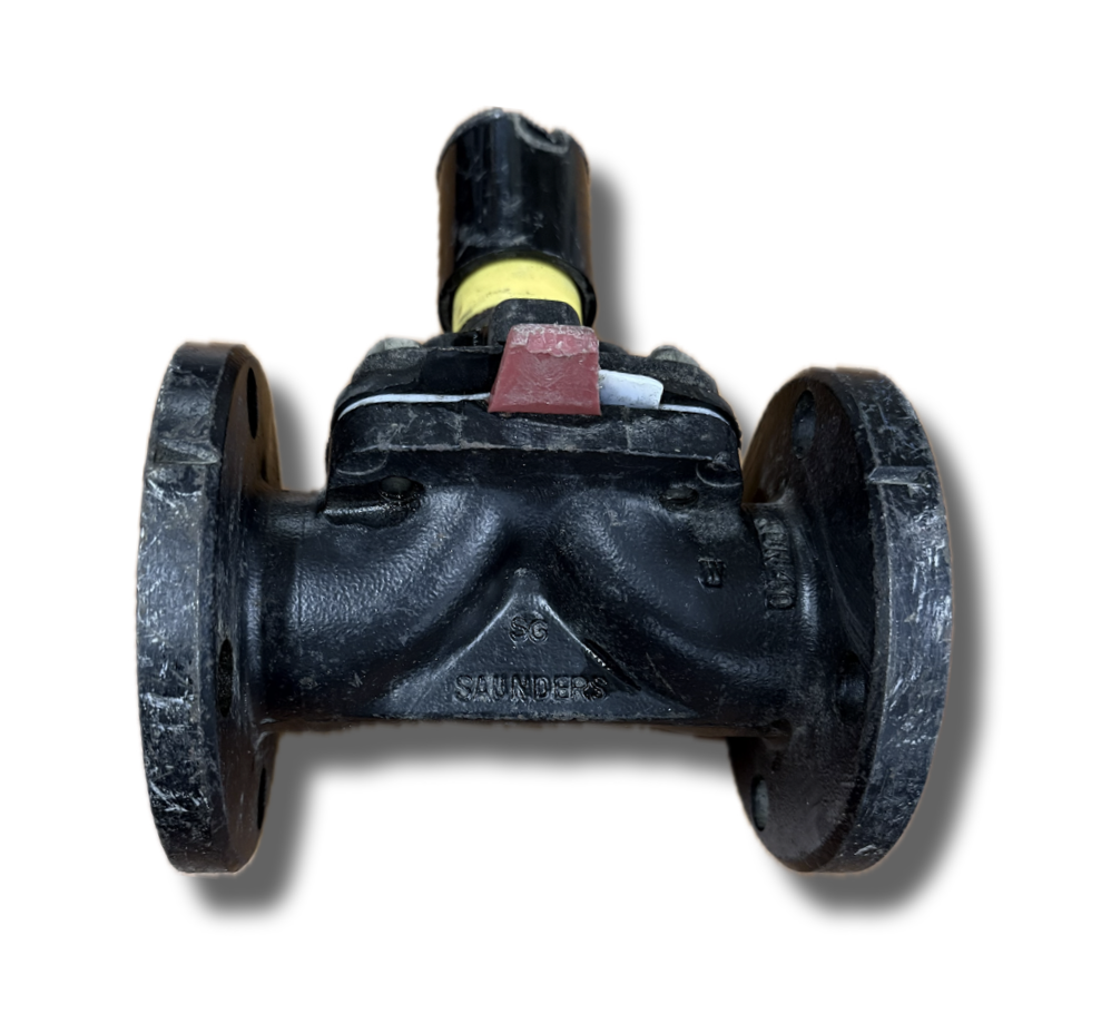 DIAPHRAGM VALVE 1-1/2" FLANGED ETFE SAUNDERS