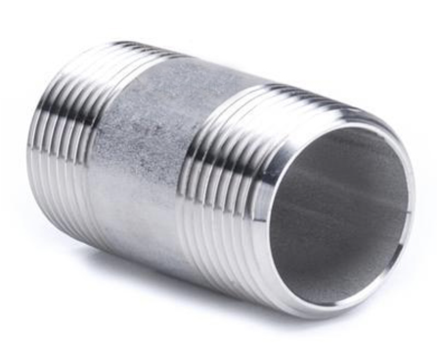 SS BARREL NIPPLE 1/8"