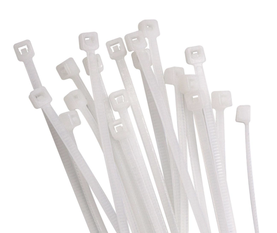 CABLE TIES 4MM X 250MM WHITE
