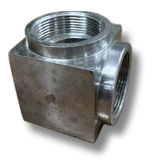 SS ELBOW 2" THREADED HEAVY SQUARE
