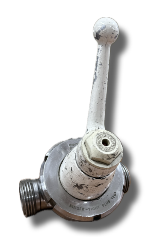 SS PLUG VALVE IDF 1-1/4" SAUNDERS 2 WAY