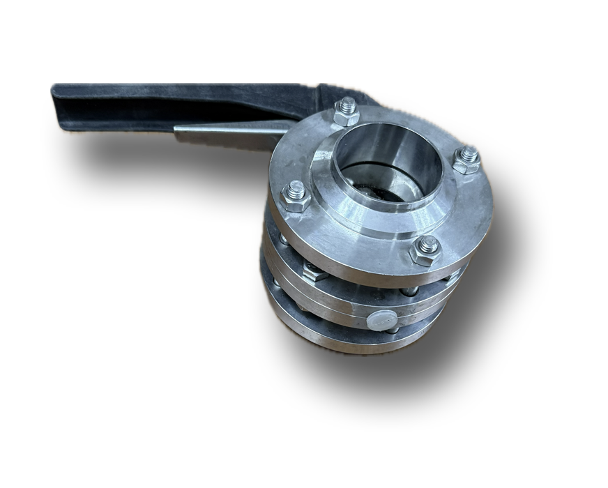 SS BUTTERFLY VALVE 2" H/DUTY