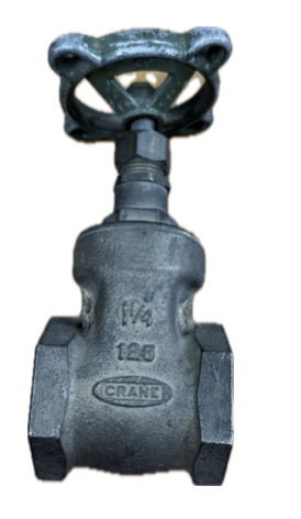 GATE VALVE 1-1/4" CRANE 125 BRONZE