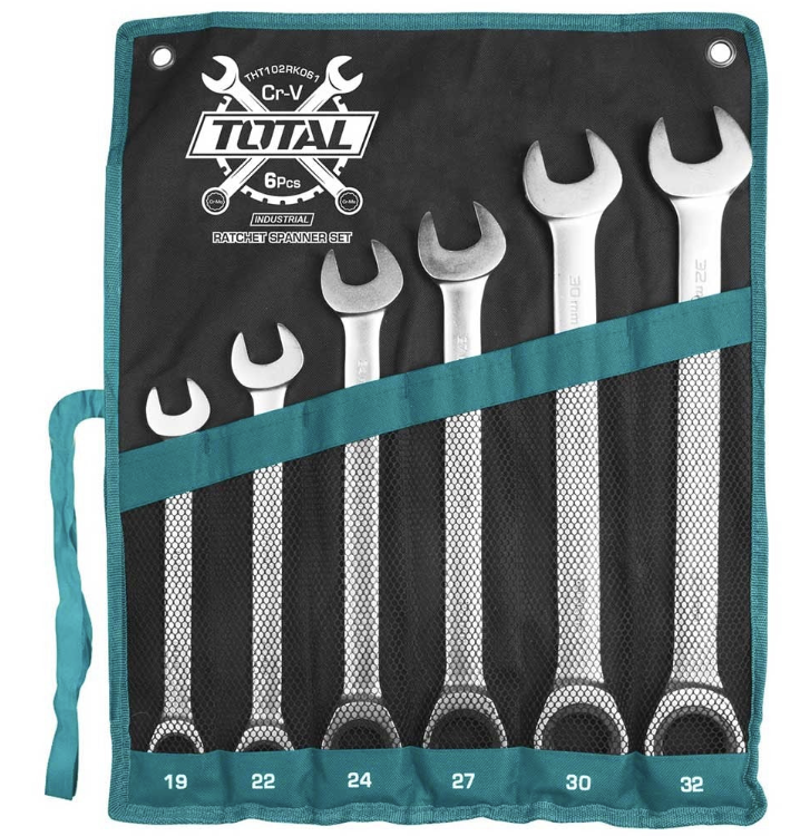 COMBINATION RATCHET SPANNER 5PC SET 19-32MM TOTAL