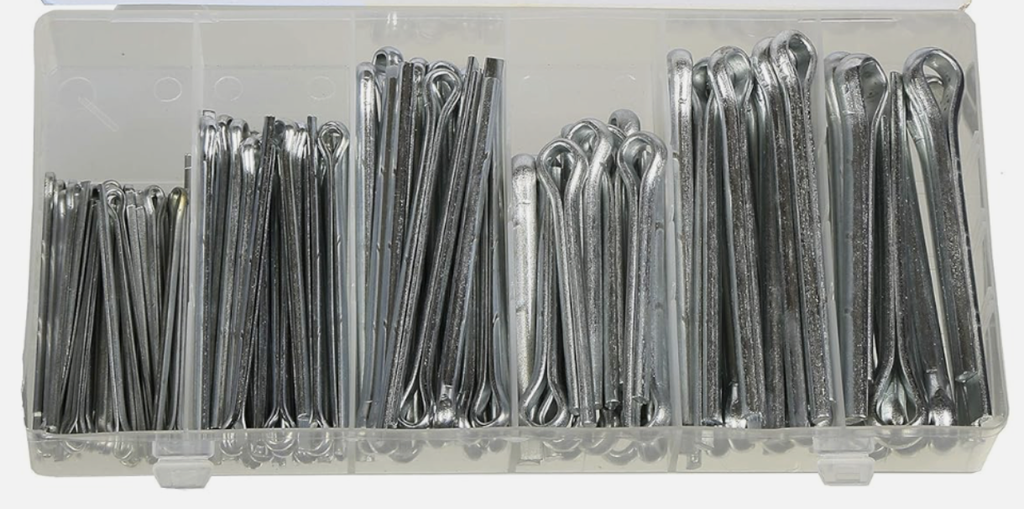 144PC ASSORTED COTTER PIN SET