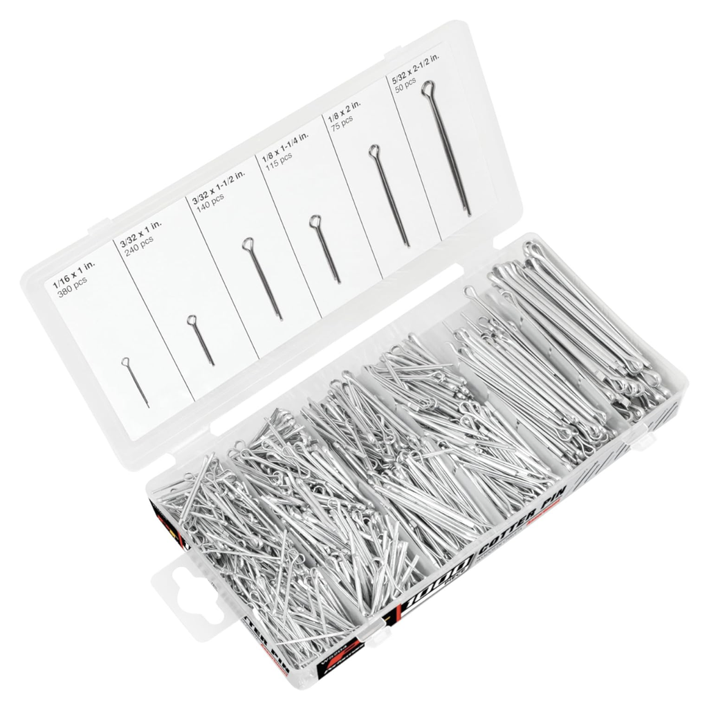 1000PC ASSORTED COTTER PIN SET