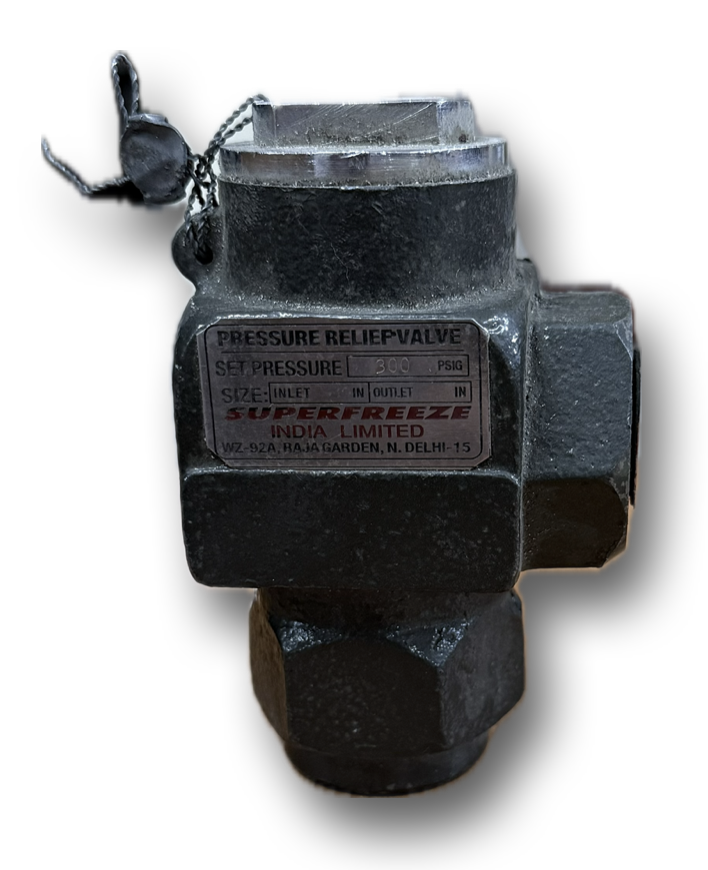 SAFETY VALVE 1/2" x 3/4" SUPERFREEZE SET 300PSI