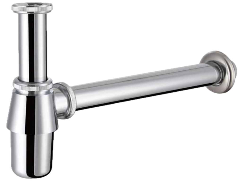 BOTTLE TRAP 1-1/4" CHROME AUMIX