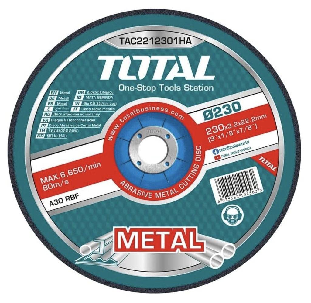 CUTTING DISC 9" 230 X 1.6 X 22.23MM TAC2162301