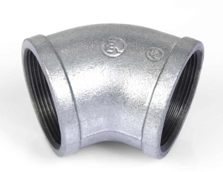 GI ELBOW 6" 45°