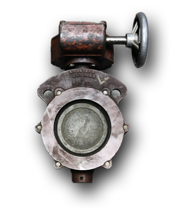 BUTTERFLY VALVE 4" LEVER SAUNDERS