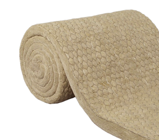 [771] ROCK WOOL BLANKET C/W MESH 2" THICK X 1 MTR WIDE X 5 MTR LONG