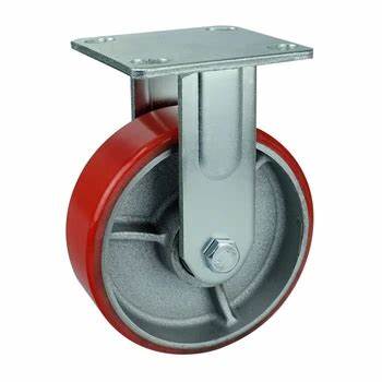 [986] CASTOR WHEEL FIXED 8" RED