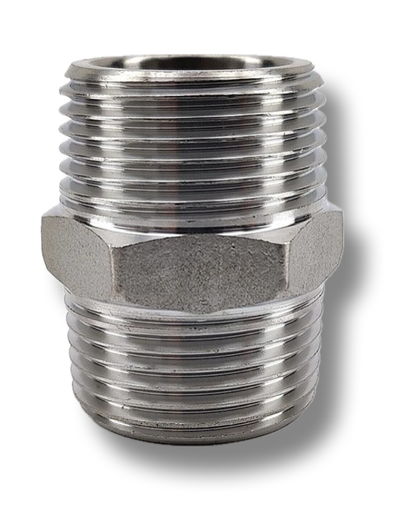 [3123] SS HEX NIPPLE 1-1/2"