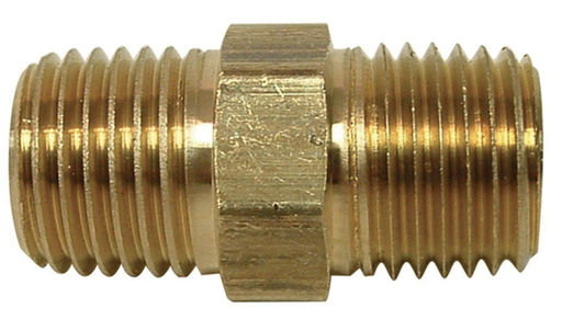 [3237] BRASS HEX NIPPLE 40MM