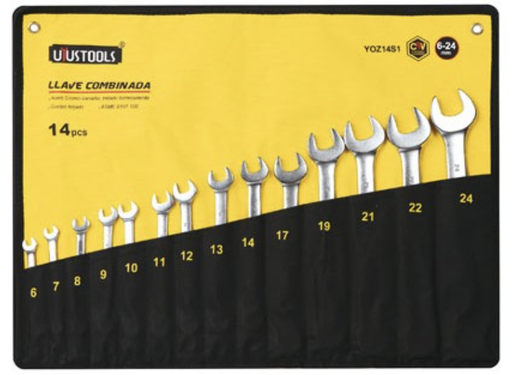 [3902] 12PC COMBINATION SPANNER SET 6-22MM YOZ12S1 UYUS