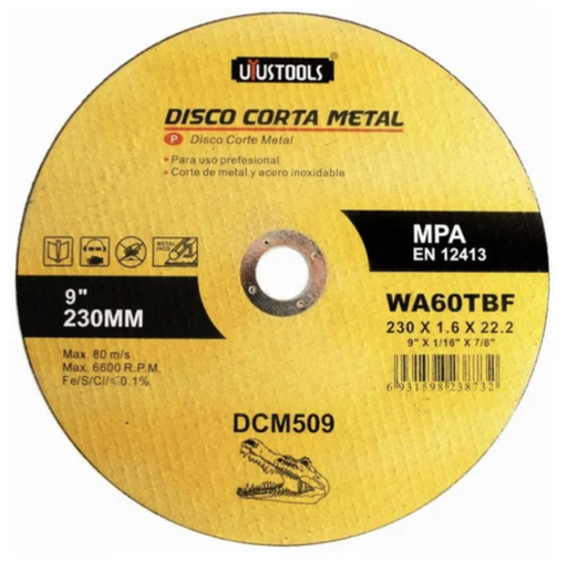 [4082] CUTTING DISC 9" X 1.6 X 22.23MM DCM509 UYUS