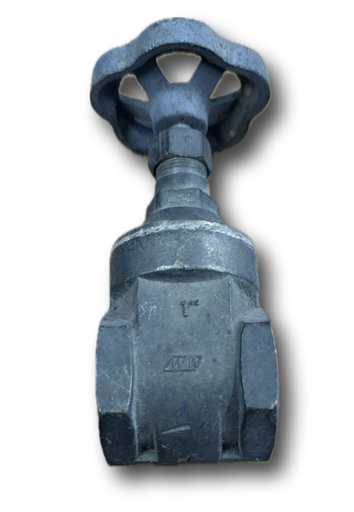 [4966] GATE VALVE 1" BRASS MAW THREADED