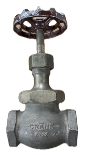 [5015] GLOBE VALVE 1-1/2" BRONZE CRANE THREADED D7
