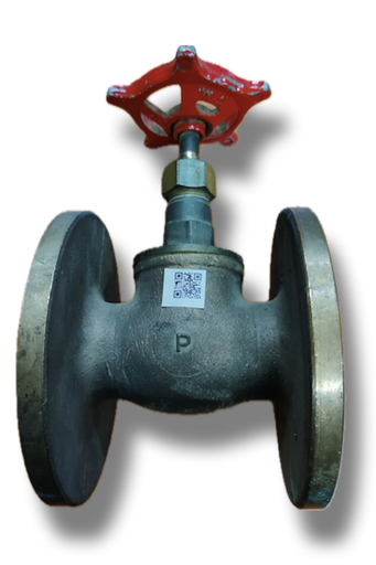 [5105] GLOBE VALVE 1" BRONZE CL150 FLANGED PEGLER 