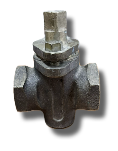 [5141] PLUG VALVE 1/2" 2-WAY THREADED HATTERSLEY