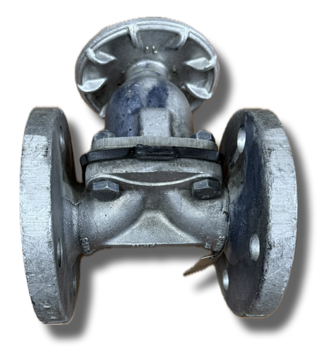 [5164] DIAPHRAGM VALVE 1-1/2" FLANGED ALUMINIUM SAUNDERS