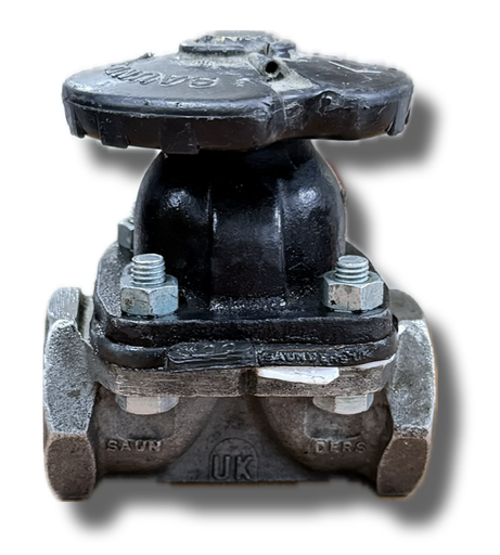[5182] DIAPHRAGM VALVE 1" THREADED SS SAUNDERS