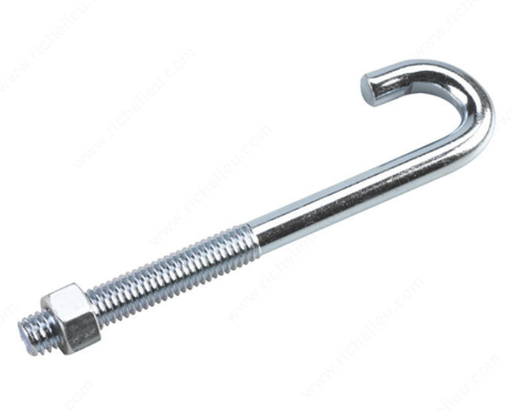 [6340] J BOLT WITH NUT 1/4" X 3" 