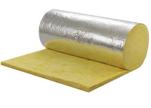 [6431] FIBRE GLASS BLANKET C/W FOIL 4FT X 20MTR X 2"