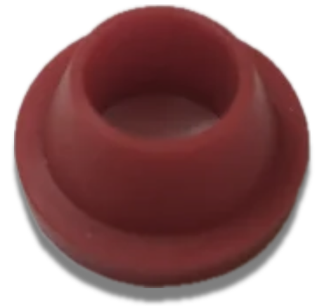 [6658] CONICAL RUBBER RED 3/8"