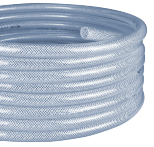 [6696] CLEAR NYLON BRAIDED HOSE 1-1/4"
