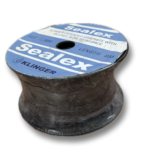 [7597] KLINGER GRAPHITED PACKING 8MM 8MTR ROLL