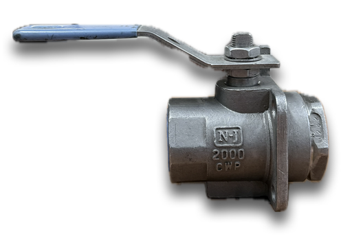 [7696] SS BALL COCK 1" 2PC DESIGN JAMESBURY